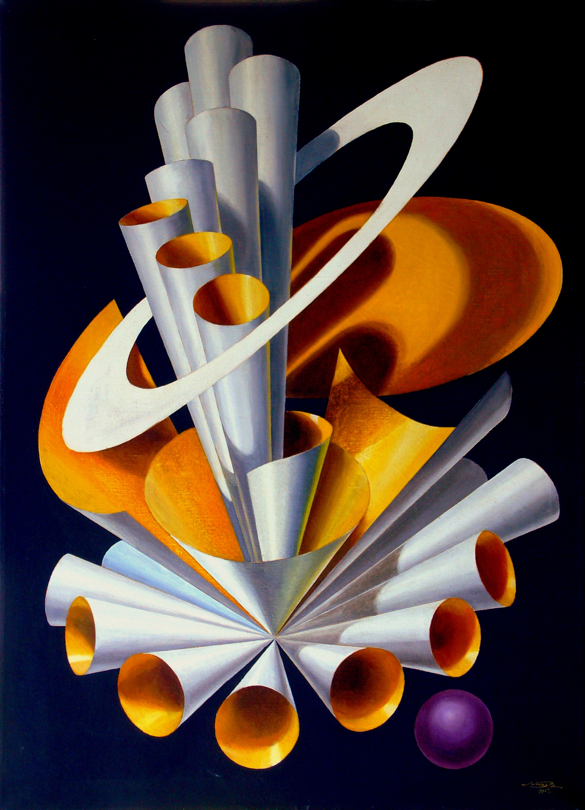 Malerei / Abstrackt & Geometrisch / Trompeten