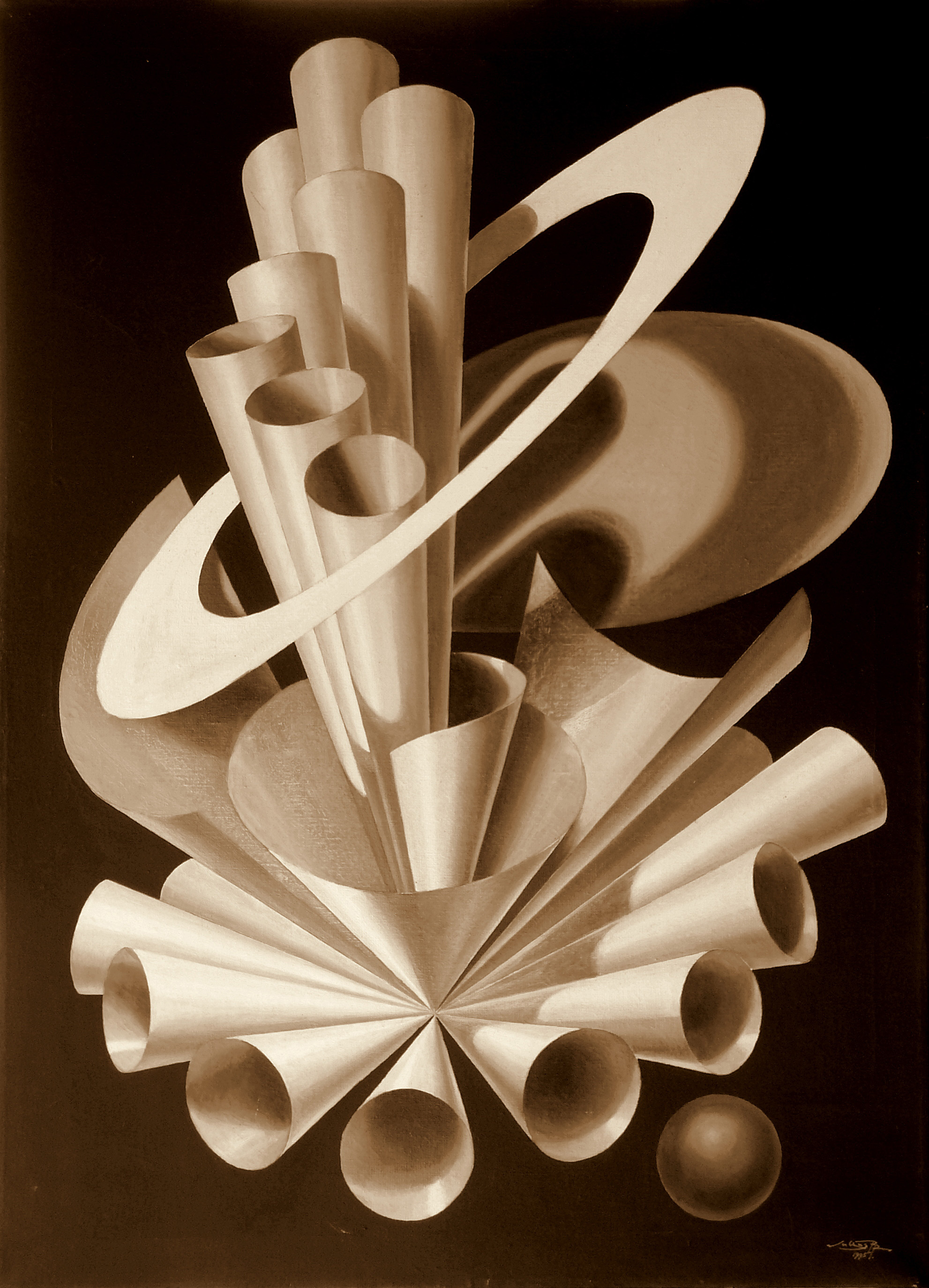 Malerei / Abstrackt & Geometrisch / Trompeten