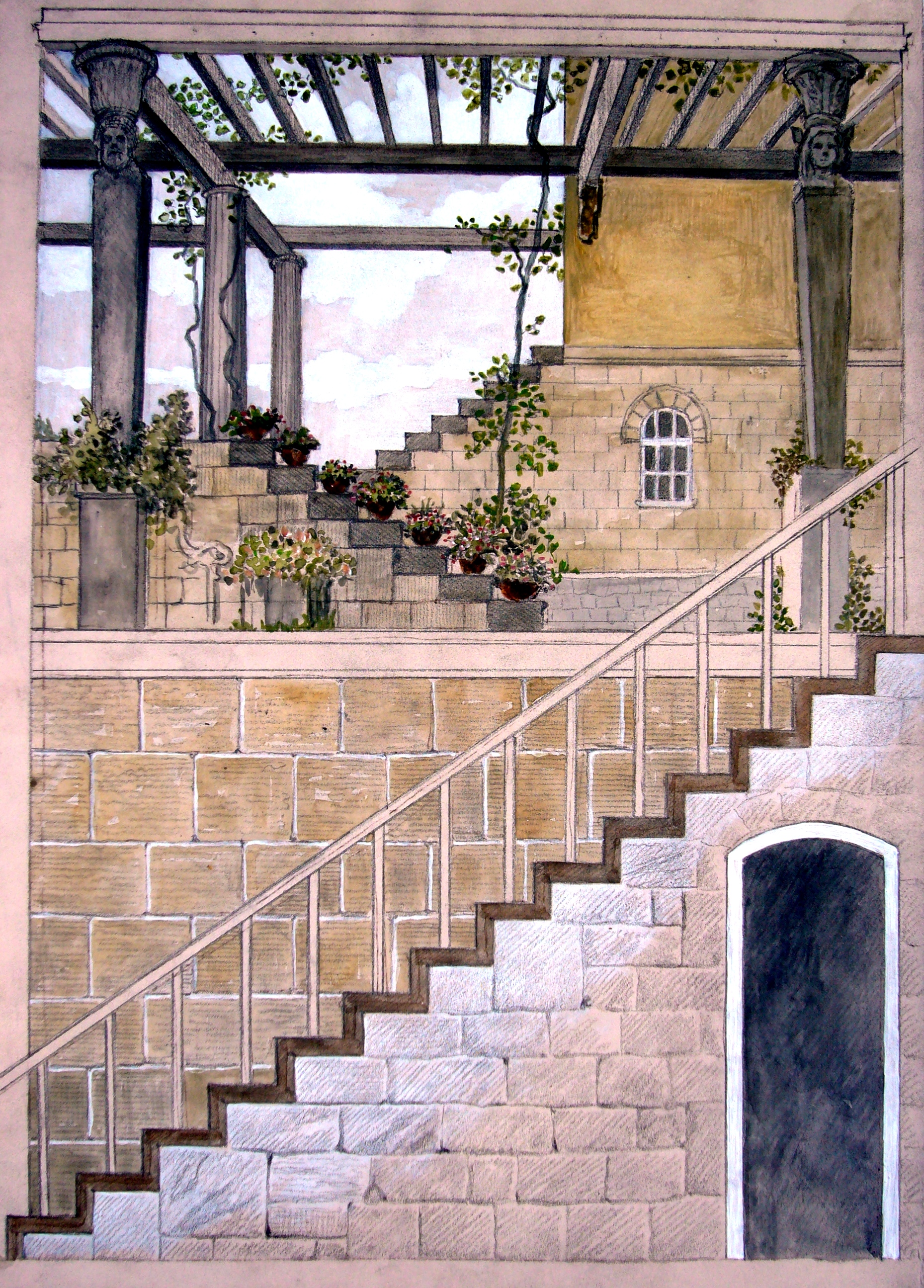 Wandmalereientwürfe